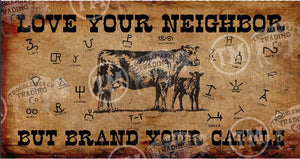 Brand Your Cattle (Angus) - 14.5" x 30" Rectangle Artwork Medium