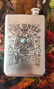 Fire Water Thunderbird Flask