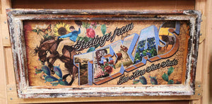 "Greetings from TEXAS" Postcard Print   15x31" Medium Rectangle