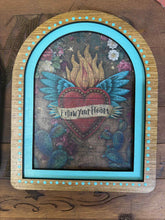 Follow Your Heart - 8x10 Stained Frame