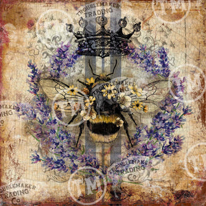 Lavender Queen Bee - Square Artwork