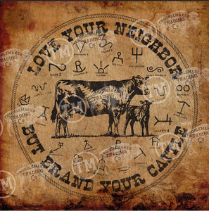 Brand Your Cattle Angus Circle - Circle Artwork