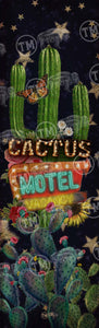 Cactus Motel- Small 11"x 28" Rectangle Artwork