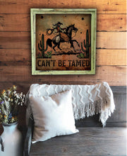 Can't be Tamed - Square Framed Artwork