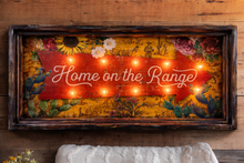Home on the Range - 18"x36" Lighted Artwork