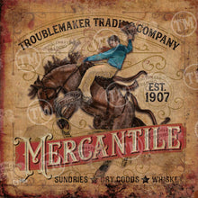 Cowboy Mercantile - Square Framed Artwork