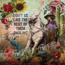 "Don't be like the Rest of Them Darling"  Square Artwork