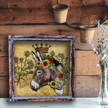 Donkey with Crown -  Square Artwork