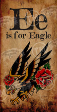 E is for Eagle - 18" x 36" Large Rectangle Artwork