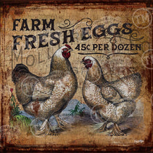 Farm Fresh Eggs - Square Framed Artwork