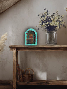 Follow Your Heart - 5x7 Turquoise Frame