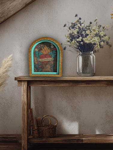 Follow Your Heart - 8x10 Stained Frame