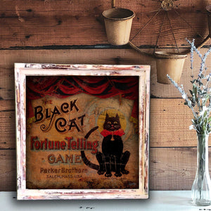 Halloween Cat -Square Framed Artwork