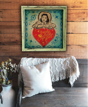 HonkyTonk Angel - Square Framed Artwork