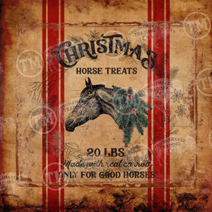 Christmas Horse Treats - Square Framed Artwork