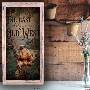 "The Last of the Old West" - 18"x36" Large Rectangle Canvas