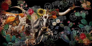 Longhorn - 18" x 36" Large Rectangle Artwork