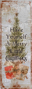 Merry Little Christmas - 12" x 36" Large Arch Artwork