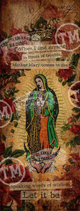 Mother Mary "Let it Be" - 11" x 28" Rectangle Artwork