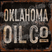 Oklahoma Oil Company Square Framed Canvas