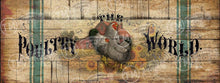 Poultry World - 11"x 28" Small Rectangle Artwork