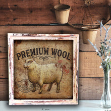 Premium Wool - Square Framed Artwork