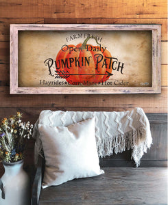 Pumpkin Patch - 14.5" x 30" Rectangle Artwork Medium