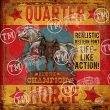 "Quarter Horse" Square Framed Canvas