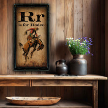 R is for Rodeo - 18" x 36" Rectangle Artwork