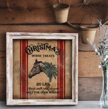 Christmas Horse Treats - Square Framed Artwork