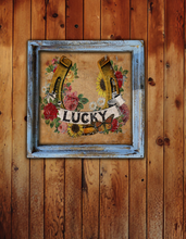 Lucky Horseshoe - Square Framed Artwork