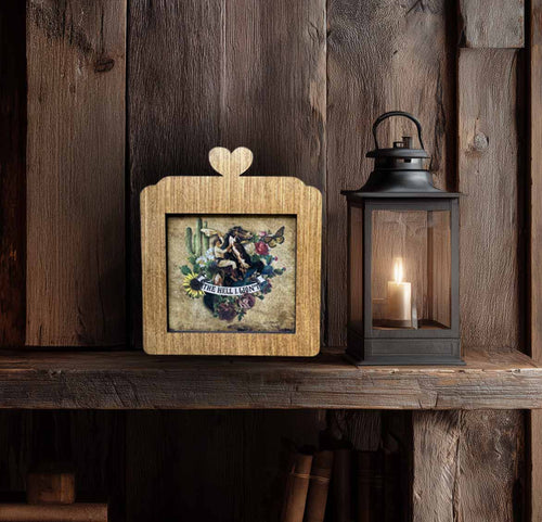 The Hell I won't Cowgirl - Mini Frame