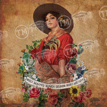 Well Behaved Women Square - With Cowgirl Square Artwork