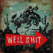 Well Shit - Square Framed Artwork