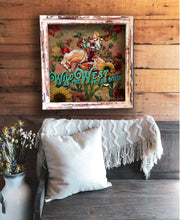 "WILD AS THE WEST TEXAS WIND" Cowgirl Square Artwork