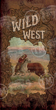 Wild West with Scrolls - 18" x 36" Large Rectangle Artwork