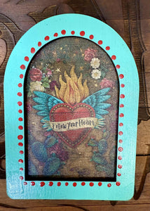 Follow Your Heart - 5x7 Turquoise Frame