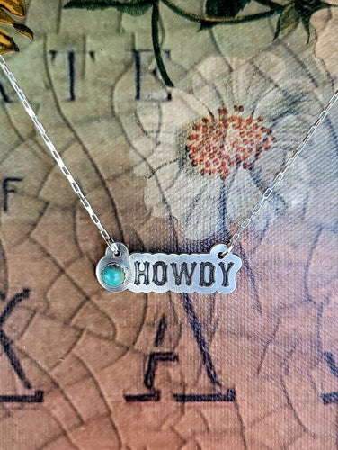 Howdy - Sterling Necklace