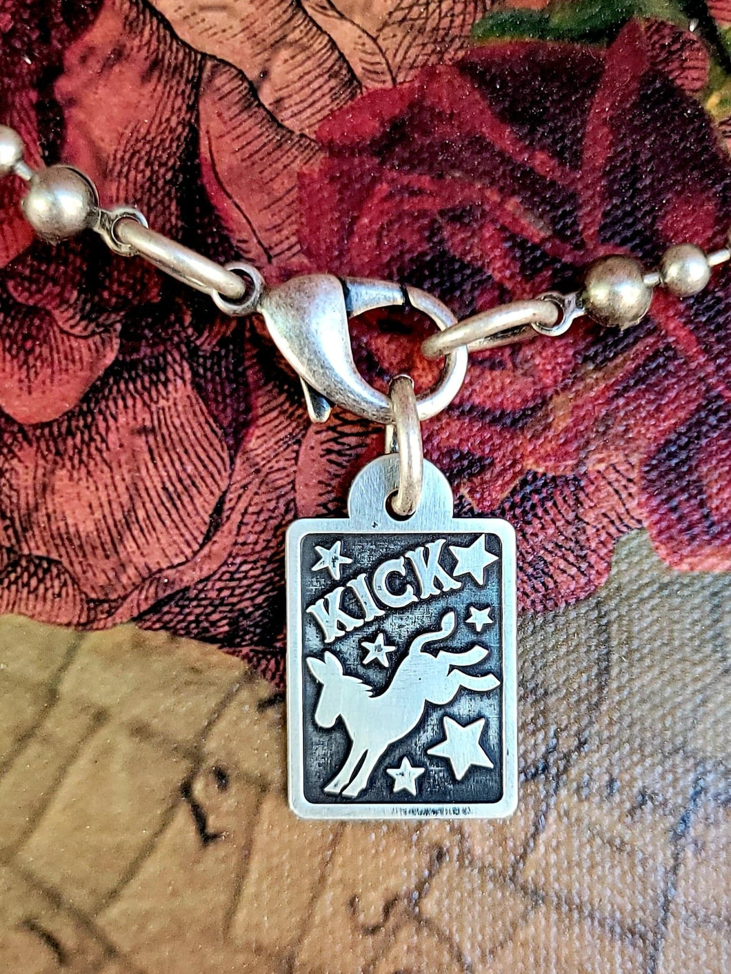 Kick A$$ - Sterling Silver Pendant Necklace