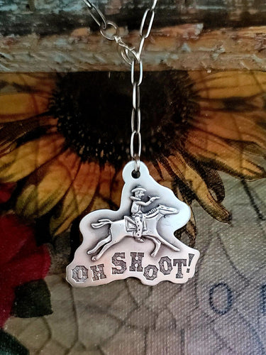 Oh Shoot - Sterling Necklace