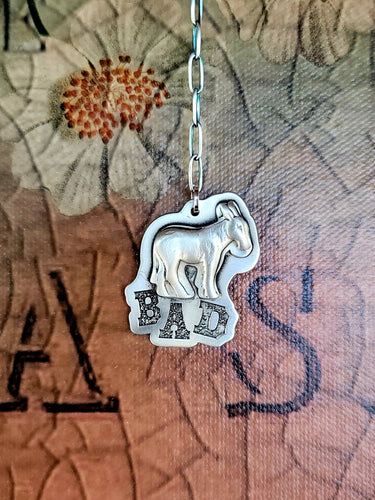 Badass - Sterling Donkey Necklace