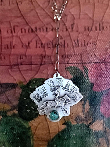 Be Brave - Sterling Necklace