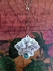 Be Brave - Sterling Necklace