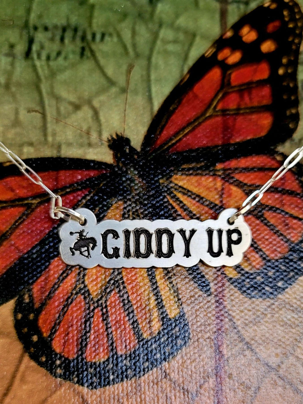 Giddy Up - Sterling Silver Necklace