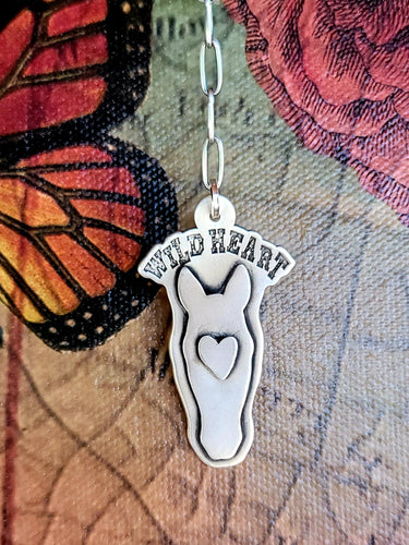 Wild Heart Horse Head - Sterling Necklace