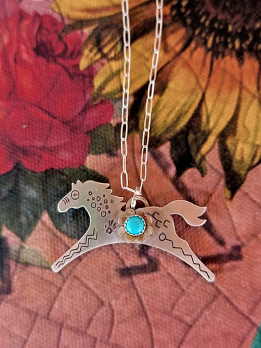 War Pony - Sterling Silver Pendant Necklace
