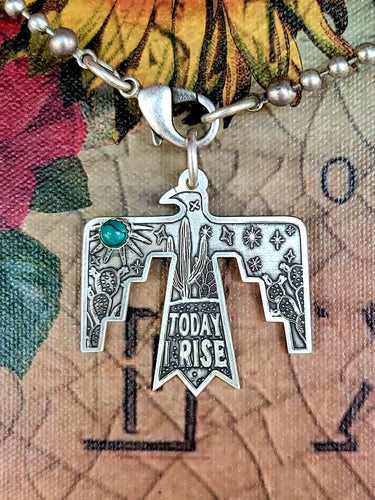 Today I Rise - Sterling Thunderbird Necklace