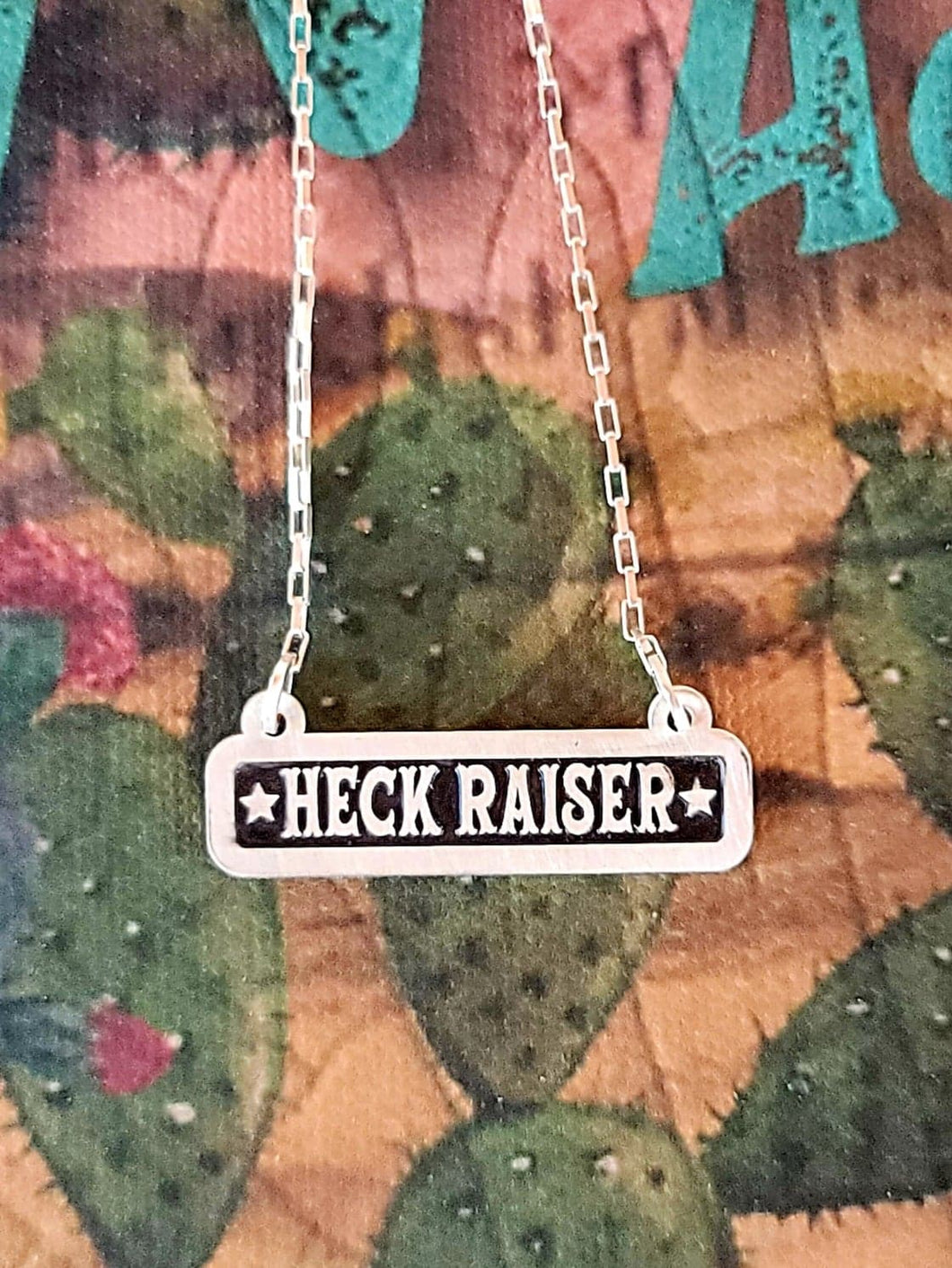 Heck Raiser - Sterling Silver Pendant Necklace