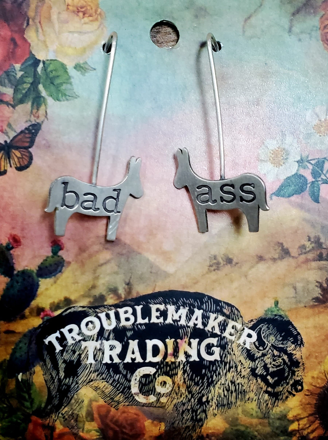 Bad Ass - Sterling Wire Earrings