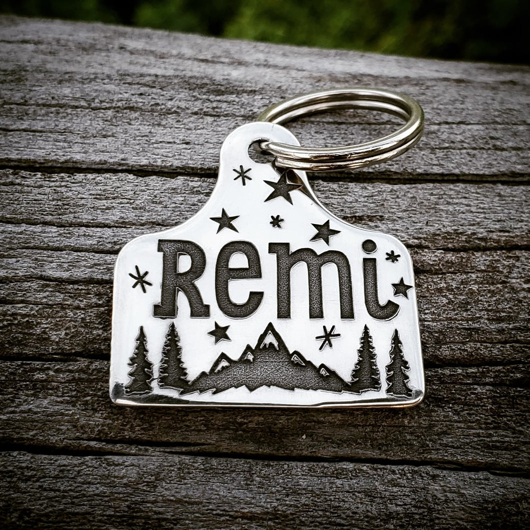 Bridle/Dog Tag - Mountain Theme